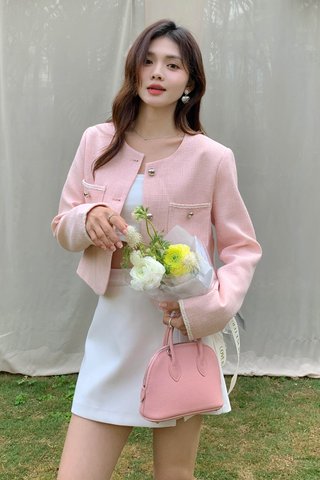 TWO SOUL MAISON C' TWEED JACKET IN PINK