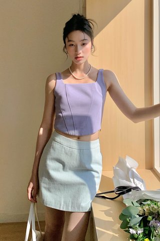 MAISON DE MEE BASIC TOP IN PERIWINKLE