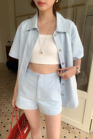 (BACKORDER S-XL) EVERYDAY STITCH SHORT IN LIGHT BLUE