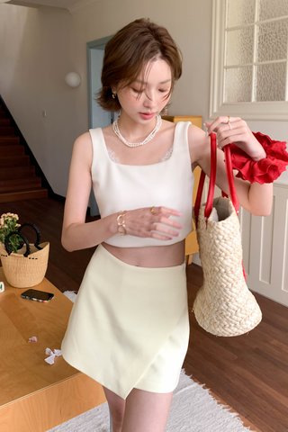 NULULU LACE AIR TANK TOP IN CREAM