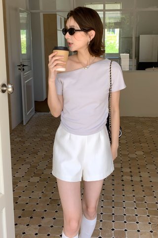YULE ONE SHOULDER TOP IN YAM