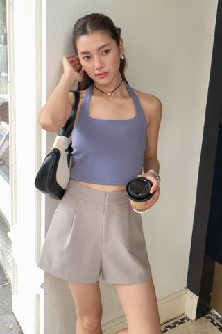 HEIR HALTER TOP IN PERIWINKLE