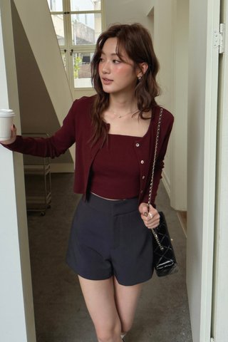 (BACKORDER S-L) SWOON EVERYDAY CARDIGAN IN MAROON