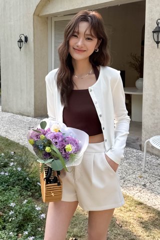 SWOON EVERYDAY CARDIGAN IN WHITE