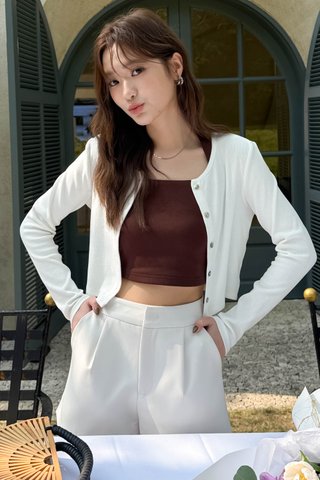 SWOON EVERYDAY CARDIGAN IN WHITE