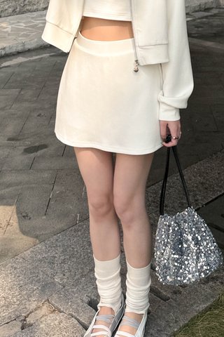 LE MIU AIR SKIRT IN WHITE