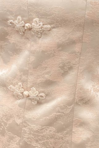 (BACKORDER XS-M) YIN ORIENTAL HALTER TOP IN CHAMPAGNE