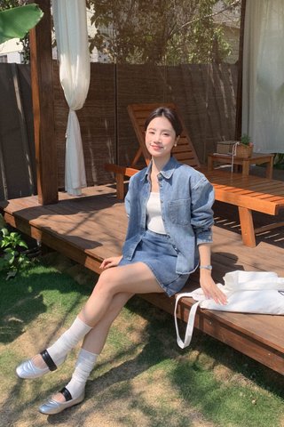 (BACKORDER S) AME DENIM JACKET IN BLUE