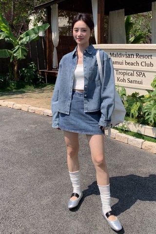 AME DENIM JACKET IN BLUE